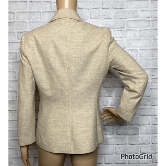 THE ROW Wool Blend Notch Lapel Single Breasted Blazer - Picture 3 of 9